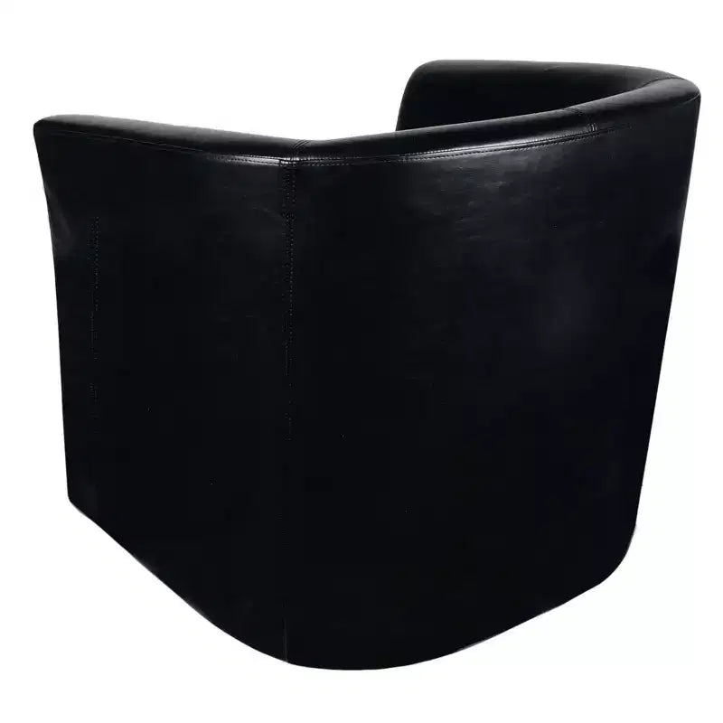 Fauteuil pivotant club contemporain en similicuir