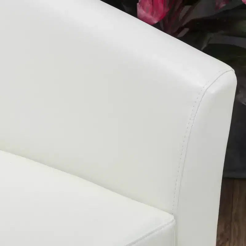 Fauteuil pivotant club contemporain en similicuir