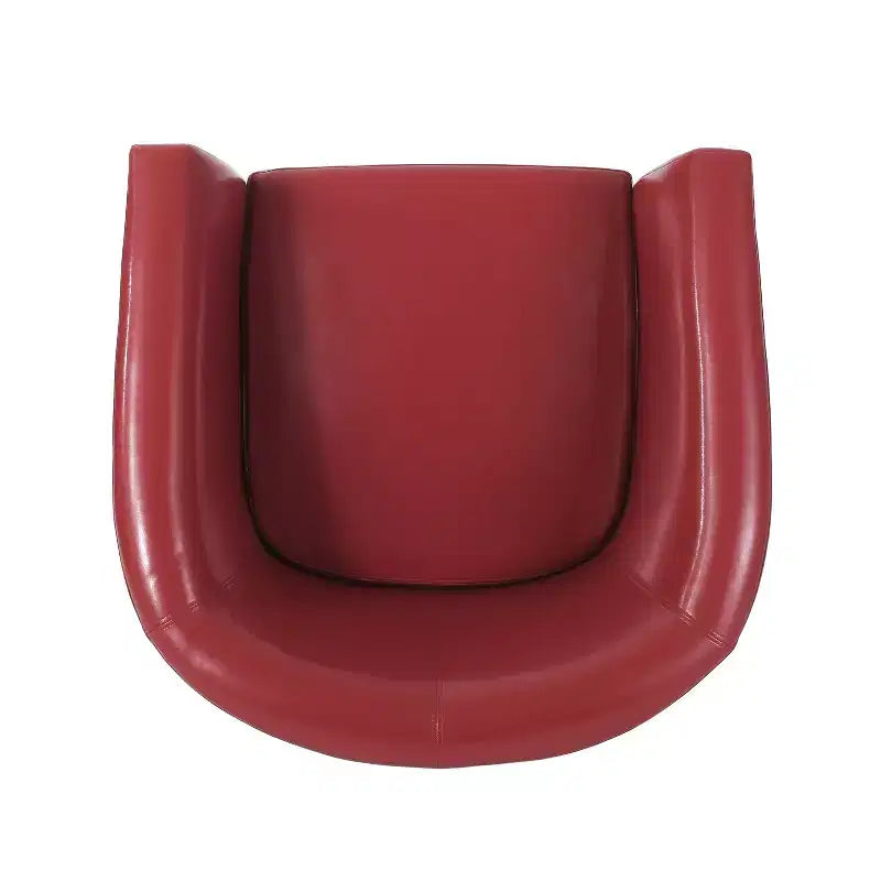 Fauteuil pivotant club contemporain en similicuir