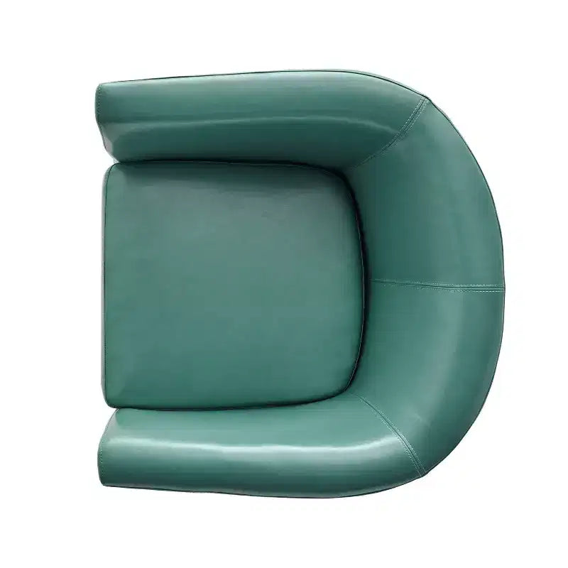 Fauteuil pivotant club contemporain en similicuir
