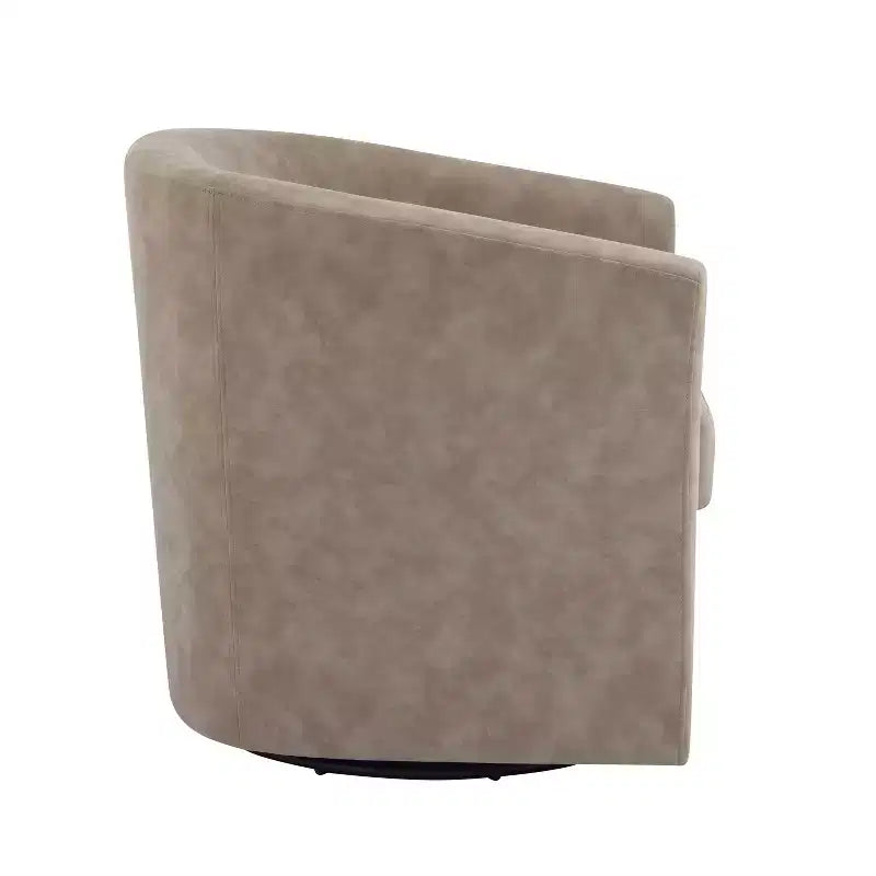 Fauteuil pivotant club contemporain en similicuir