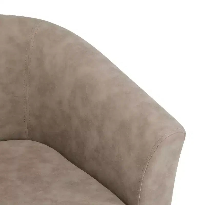 Fauteuil pivotant club contemporain en similicuir