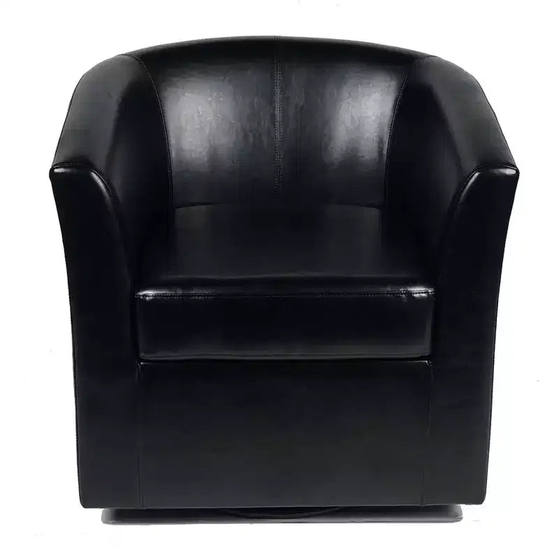 Fauteuil pivotant club contemporain en similicuir