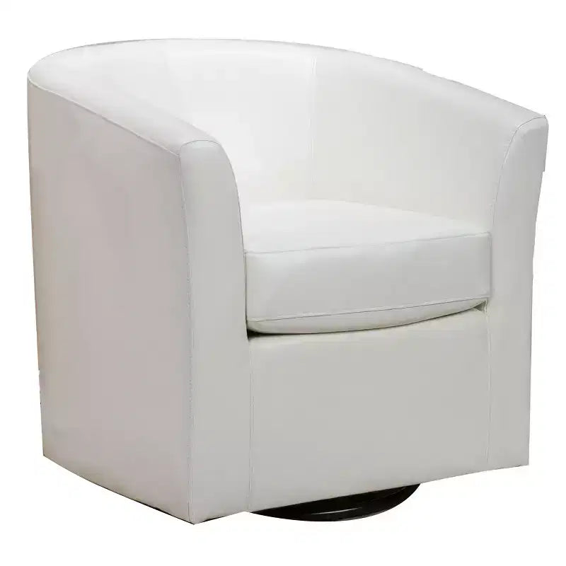 Fauteuil pivotant club contemporain en similicuir