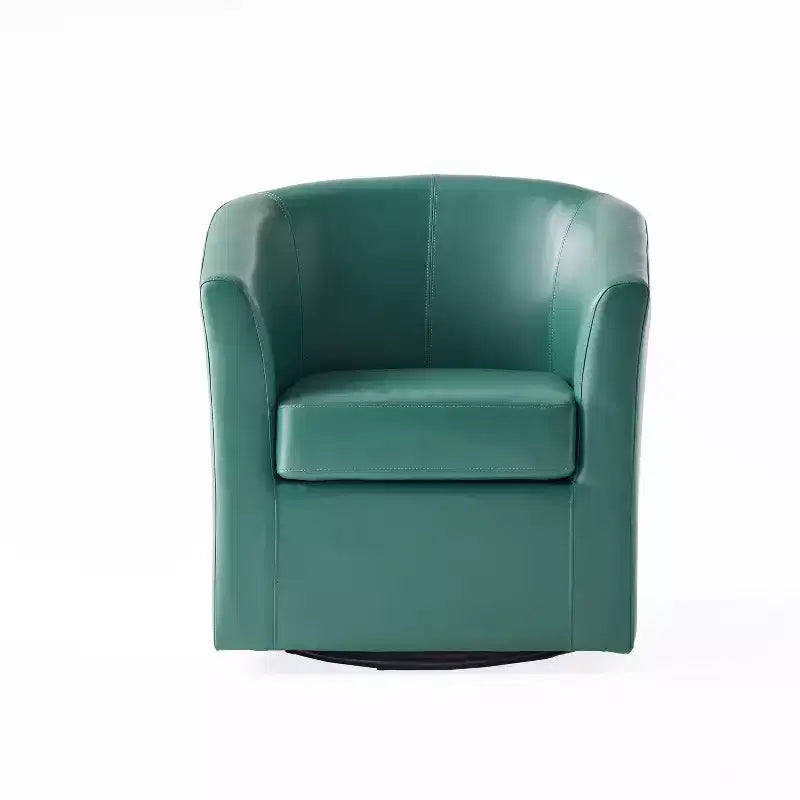 Fauteuil pivotant club contemporain en similicuir