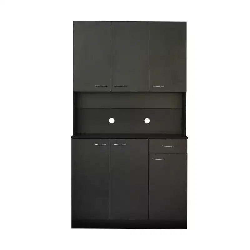 Alacena alta de cocina de 70.87, con 6 puertas, 1 estante abierto y 1 cajón