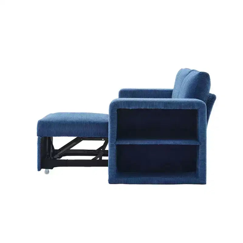 Verwandelbares L-förmiges Schlafsofa mit ausziehbarem Bett und umkehrbarer Recamiere für Wohnzimmer, Apartment, Schlafzimmer und Büro