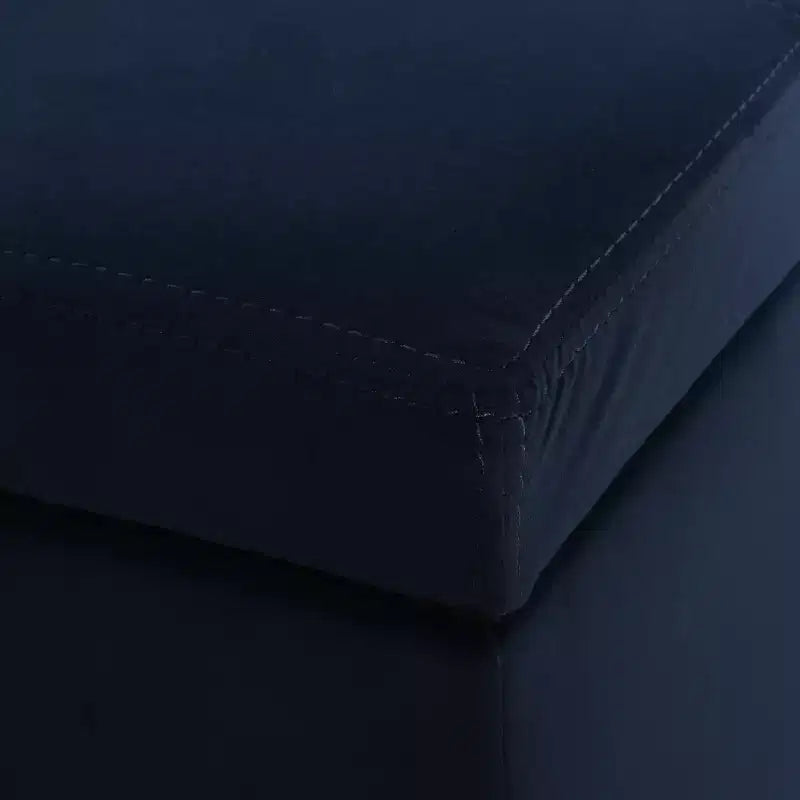 Pouf de rangement rembourré en velours