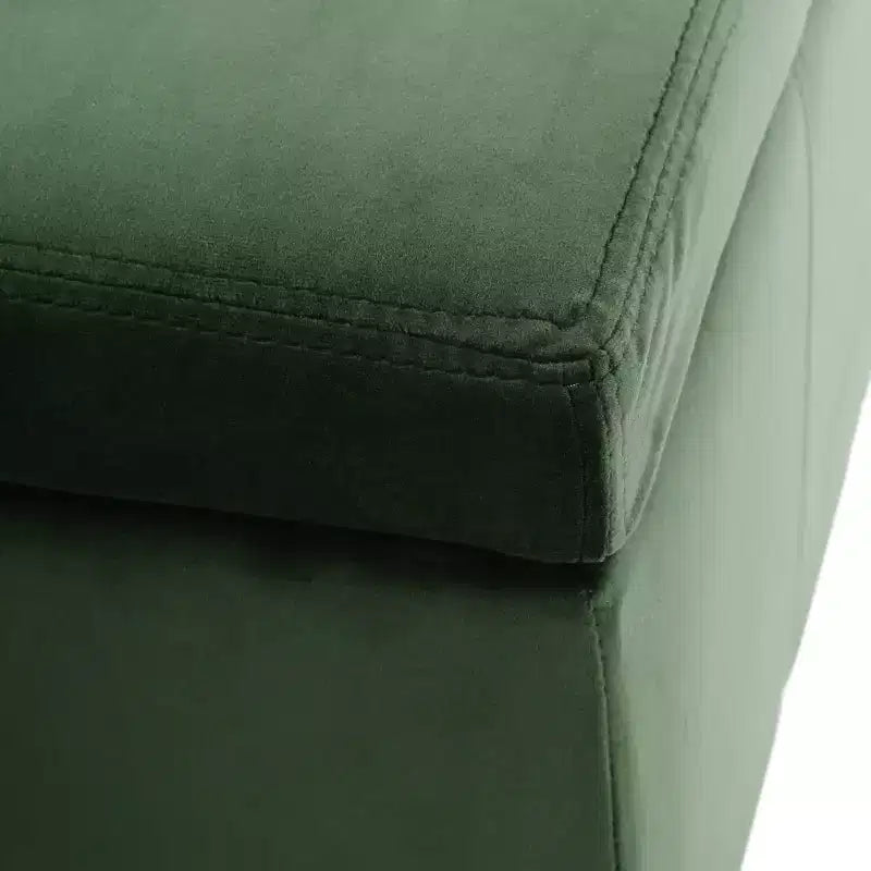 Pouf de rangement rembourré en velours
