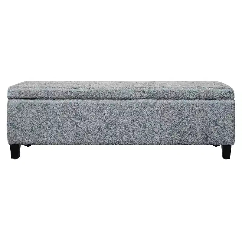 Pouf de rangement rembourré en velours