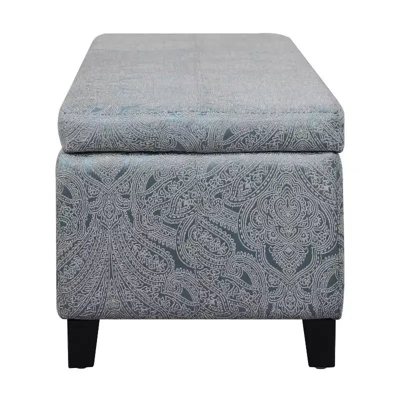 Pouf de rangement rembourré en velours
