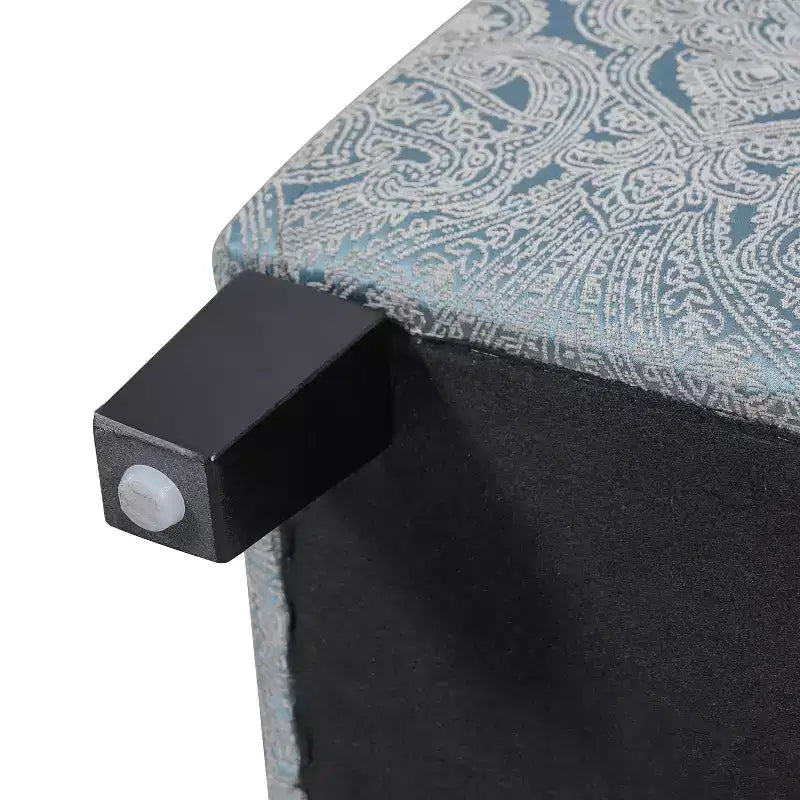 Pouf de rangement rembourré en velours