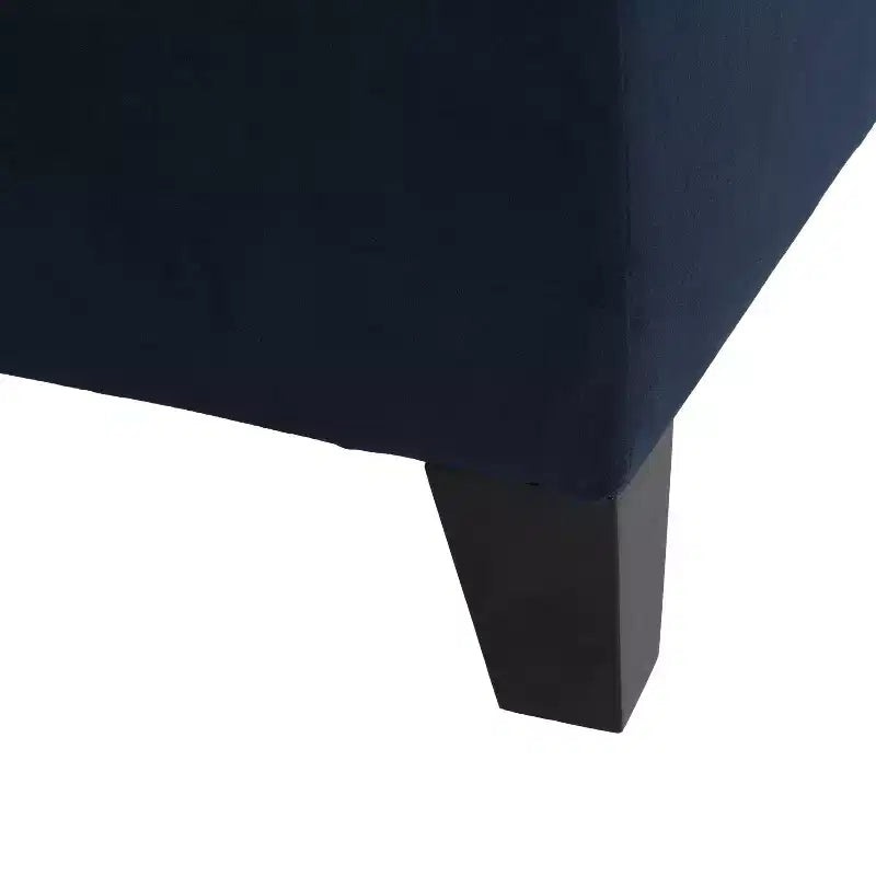 Pouf de rangement rembourré en velours
