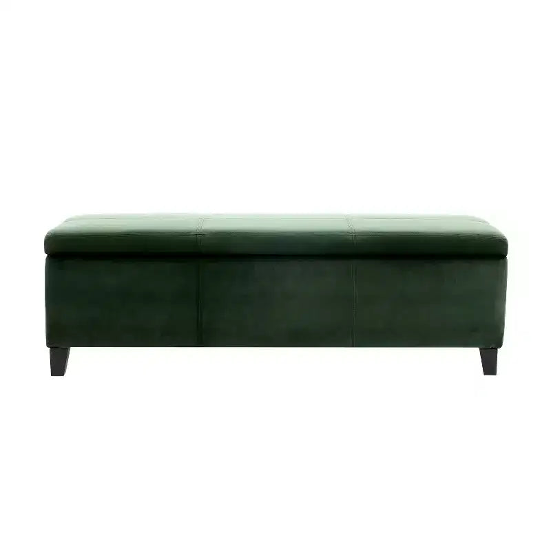 Pouf de rangement rembourré en velours