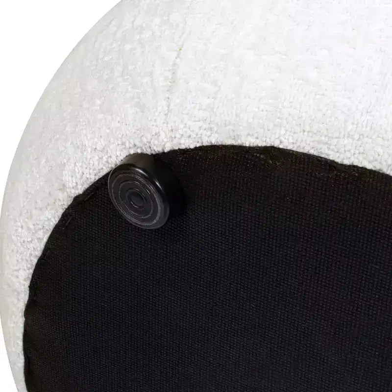 Pouf rond rembourré bas de 19.5