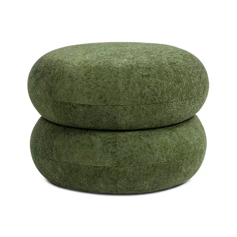 Pouf rond rembourré bas de 19.5