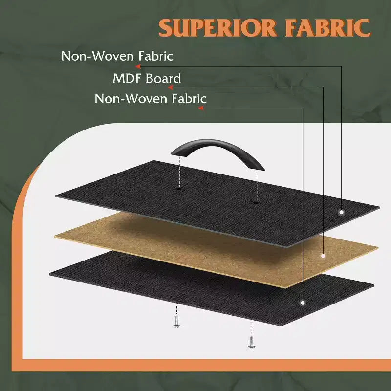 Nachttisch-Set aus 2 Stück, Kommode mit 2 Schubladen fürs Schlafzimmer, Schlafzimmermöbel, Nachttisch, Beistelltisch mit Stoffkörben für Schlafzimmer und Kleiderschrank